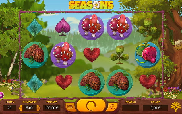 Der Spielverlauf des Seasons Slots.