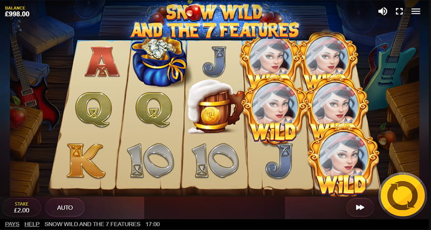 Snow Wild and the 7 Features Slot by Red Tiger